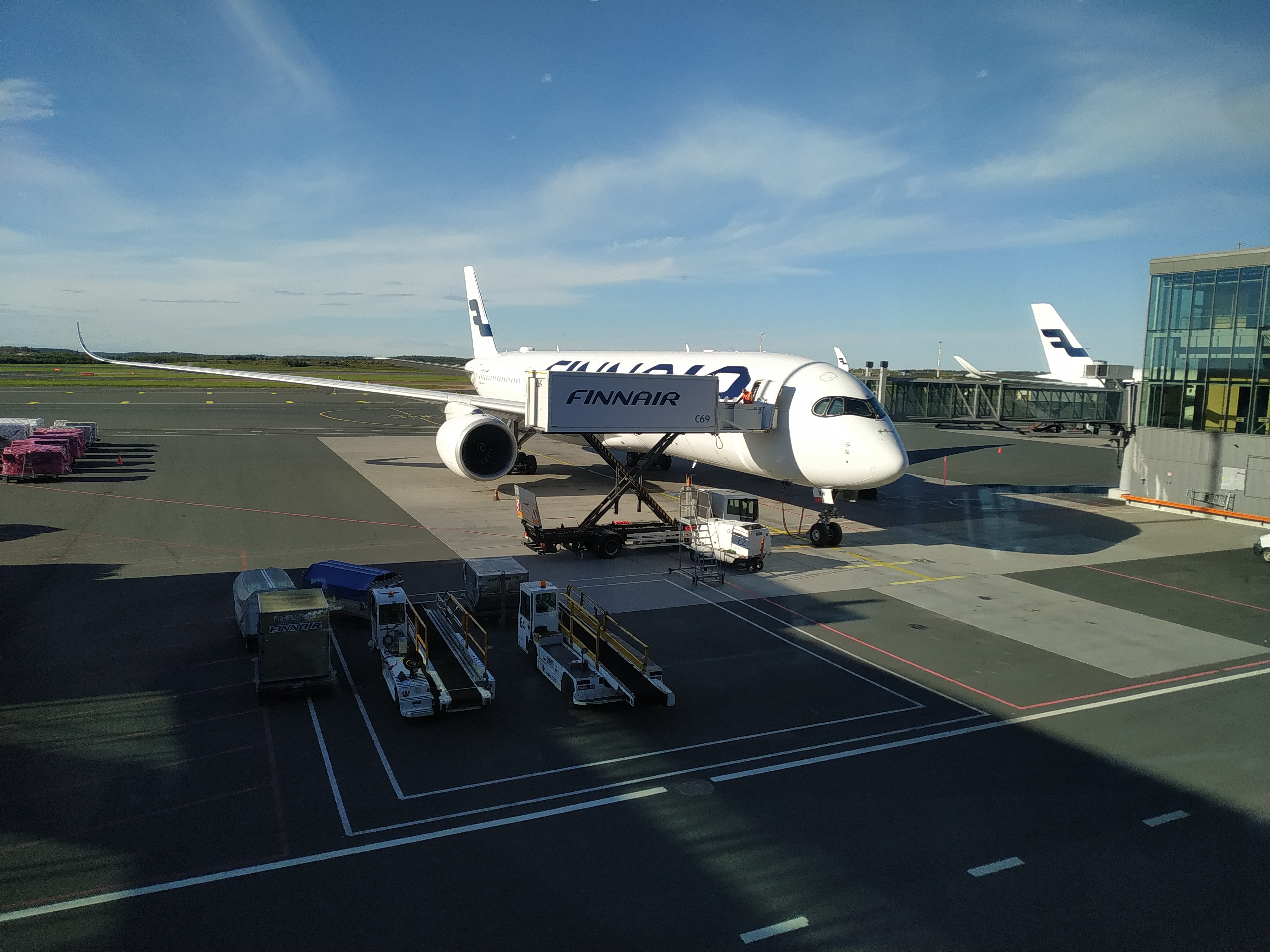 Blick aus dem Flughafen